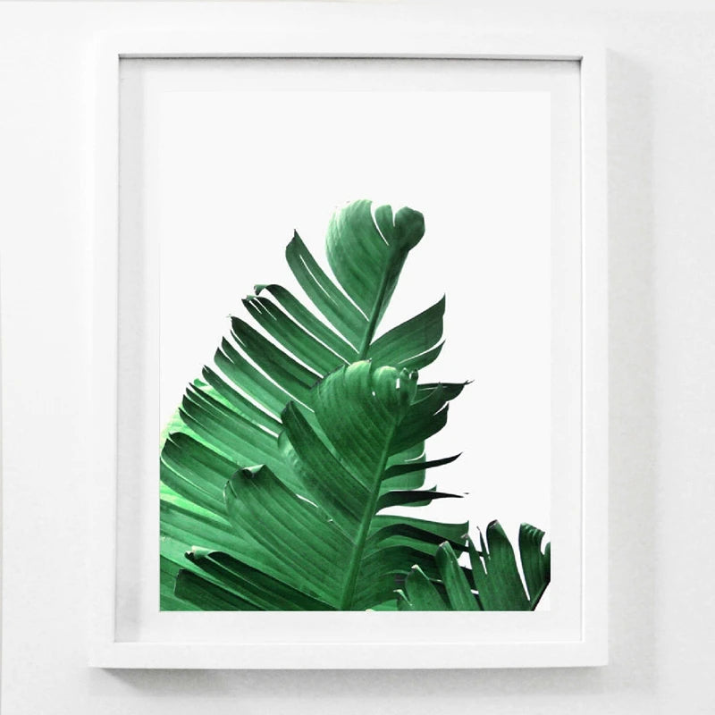 Nordic Green Plant Canvas Art Set