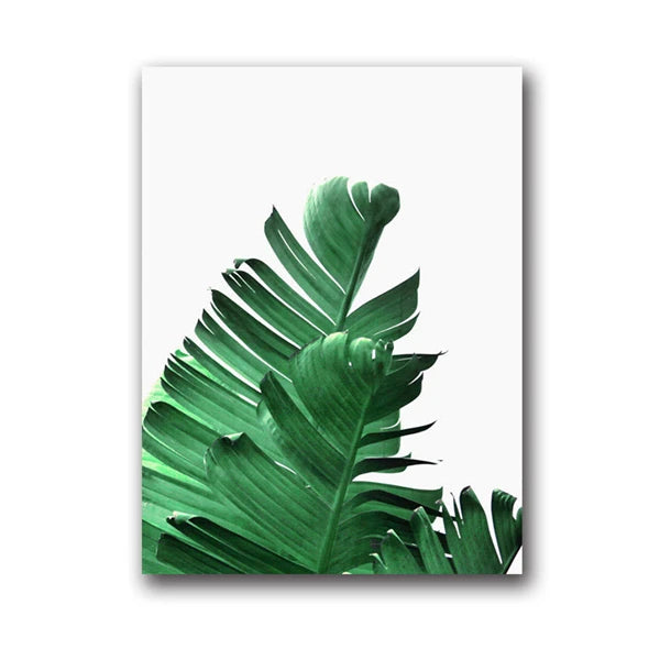 Nordic Green Plant Canvas Art Set