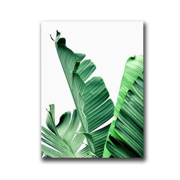 Nordic Green Plant Canvas Art Set