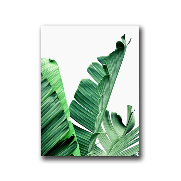 Nordic Green Plant Canvas Art Set