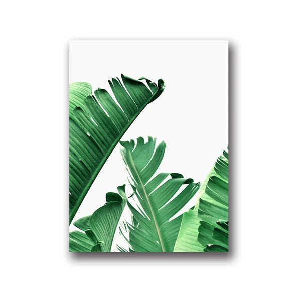 Nordic Green Plant Canvas Art Set