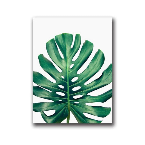 Nordic Green Plant Canvas Art Set