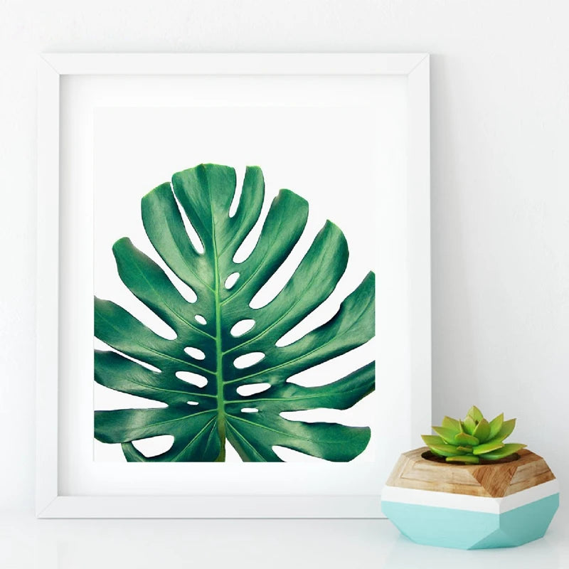 Nordic Green Plant Canvas Art Set