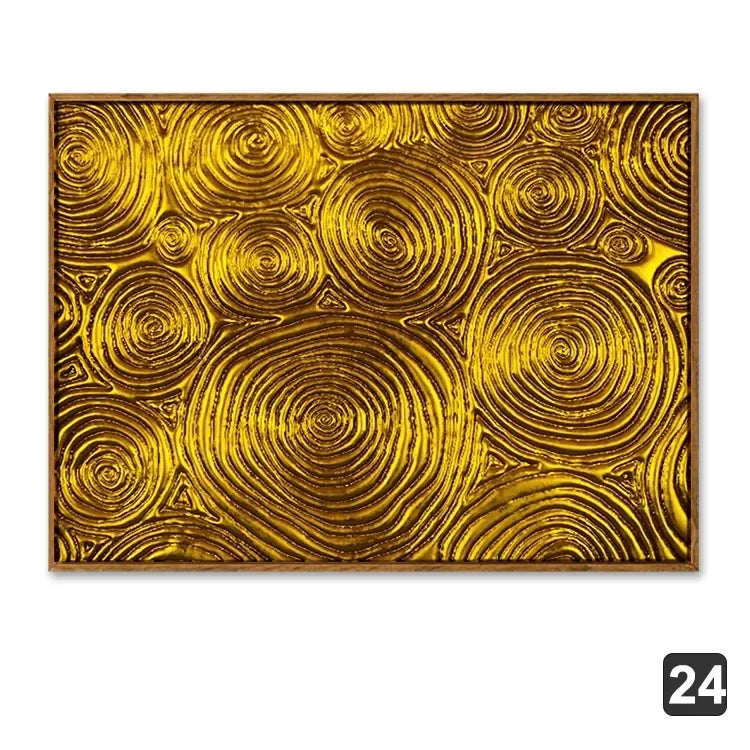 Nordic Gold Abstract Wall Art