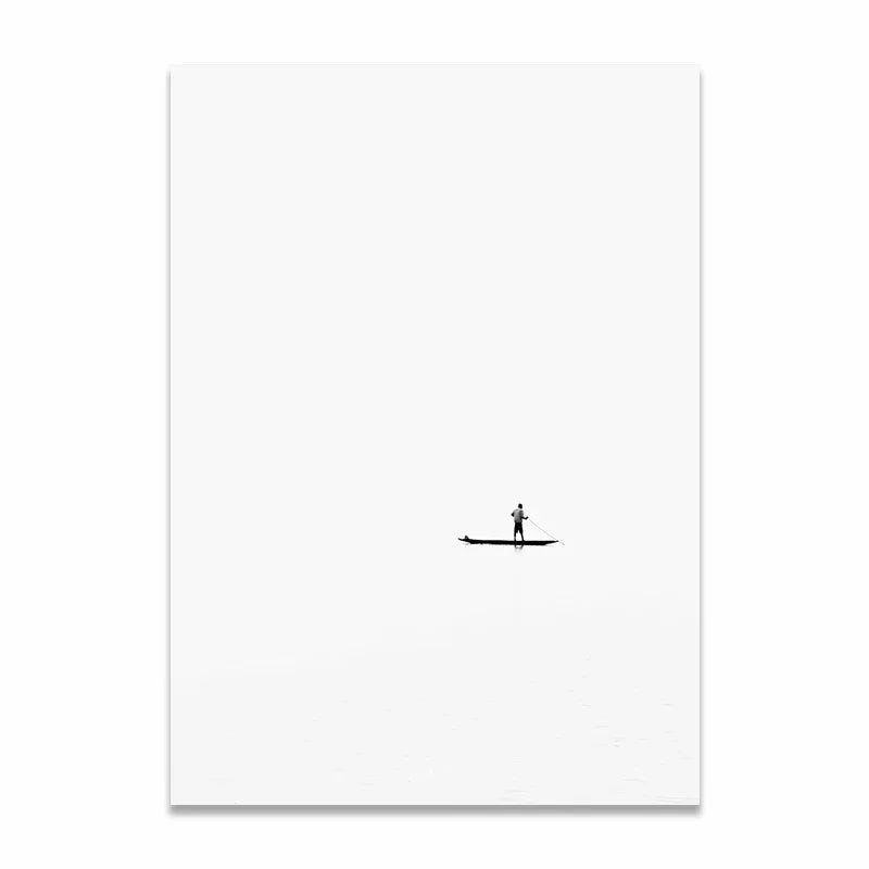 Scandinavian Black & White Canvas Wall Art