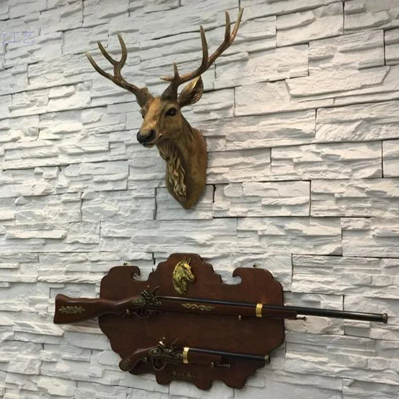 Handmade Resin Deer Head Wall Decoration