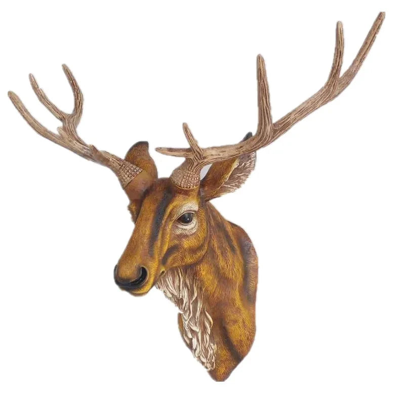 Handmade Resin Deer Head Wall Decoration