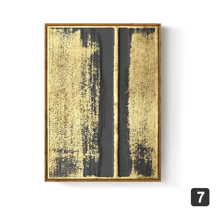 Nordic Gold Abstract Wall Art