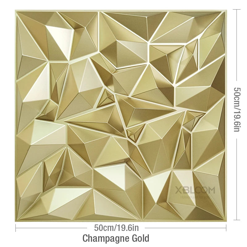 4-Pack 3D Wave PVC Wall Panels