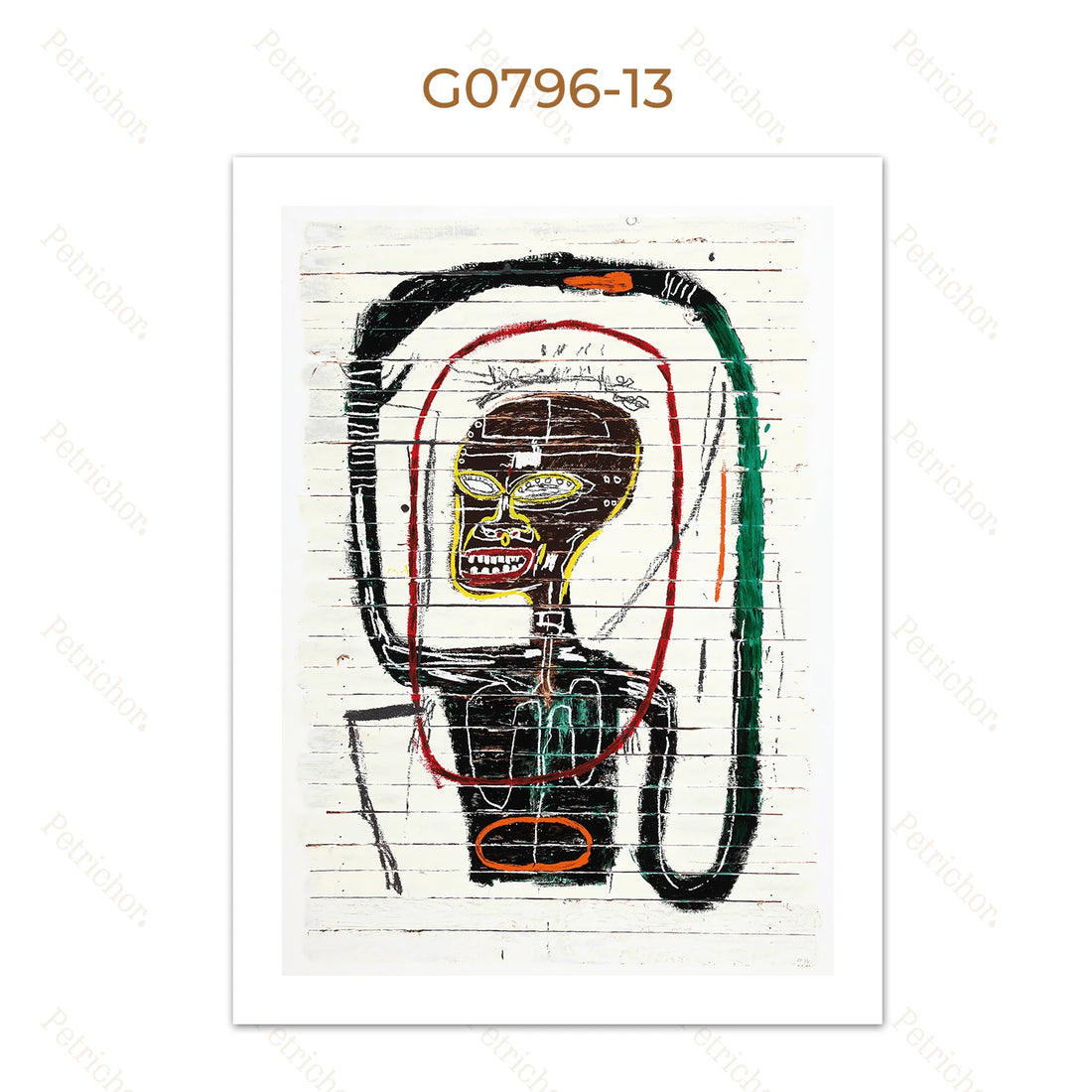 Jean Michel Graffiti Canvas Art
