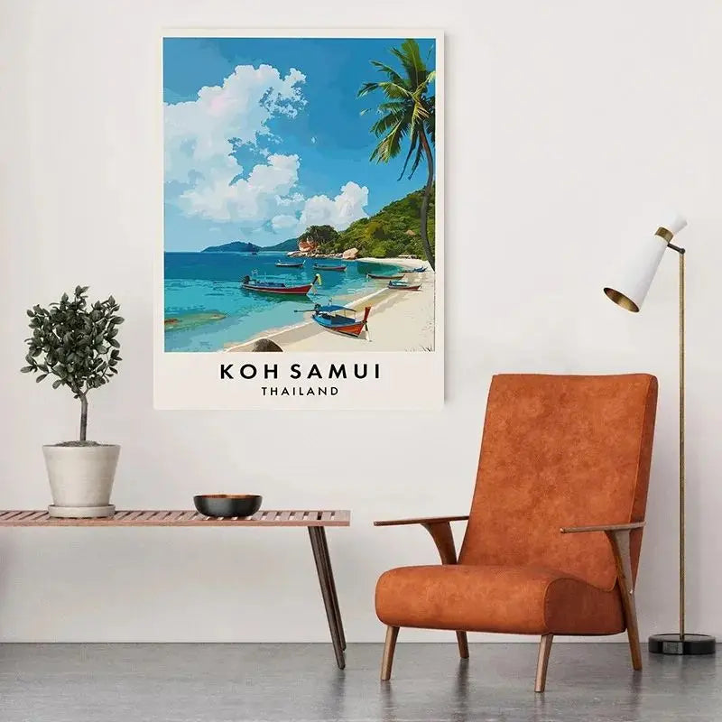 Thailand City Travel Canvas Poster