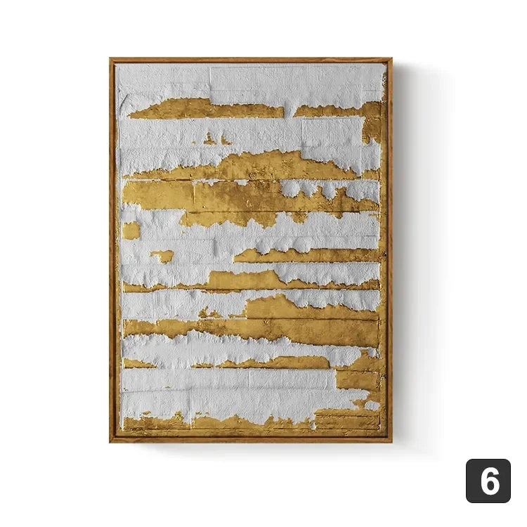 Nordic Gold Abstract Wall Art