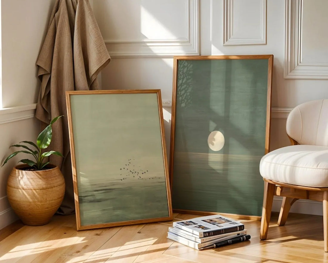 2PCS Japanese Sunset Zen Canvas Set