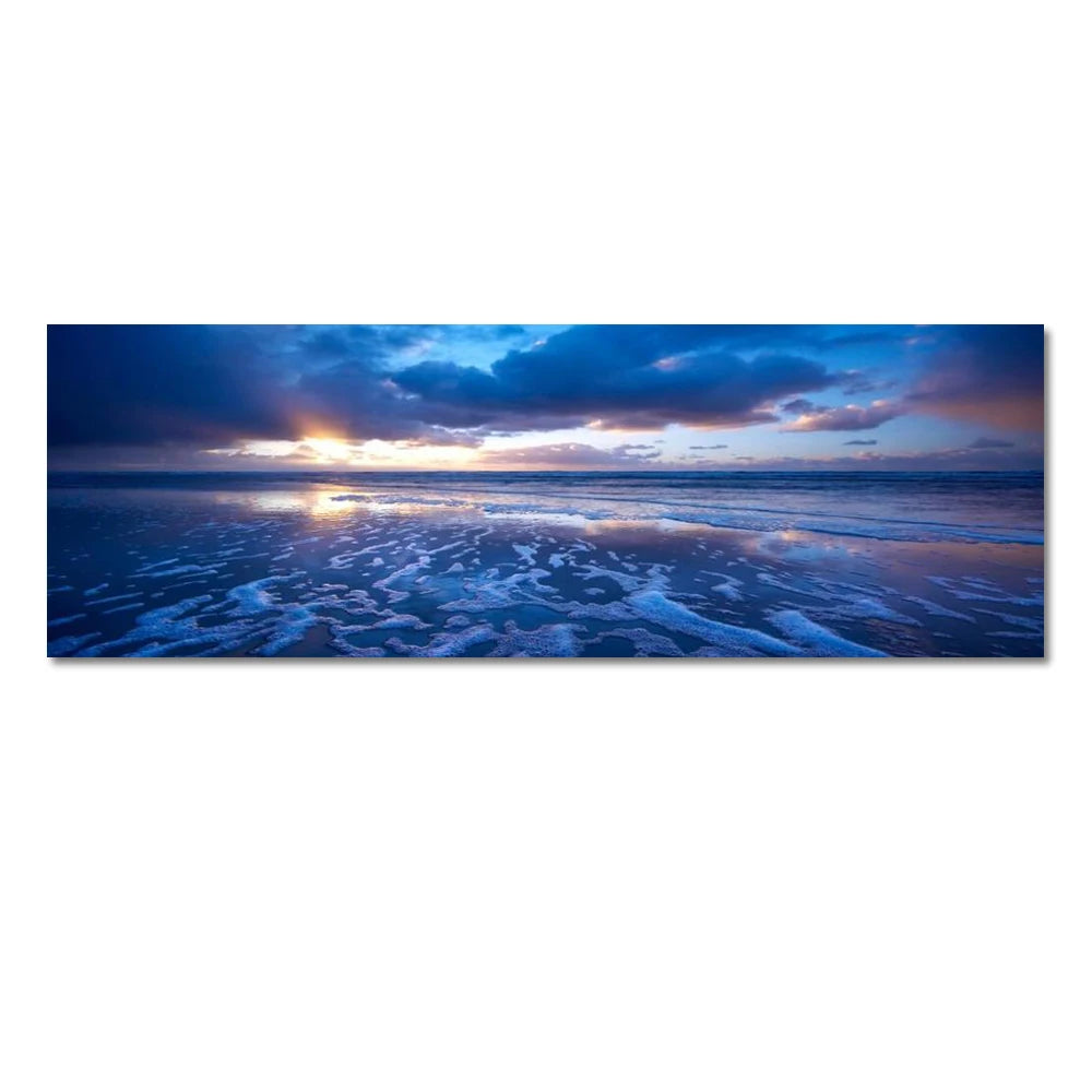 Beach Sunset Landscape Canvas Poster