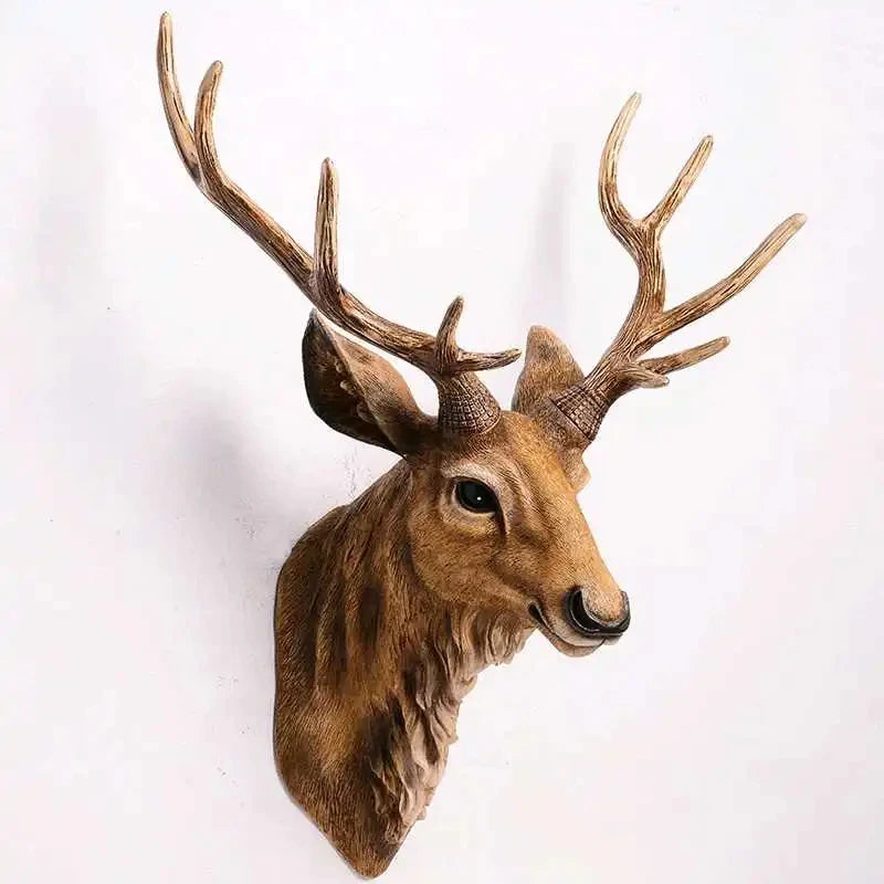 Handmade Resin Deer Head Wall Decoration