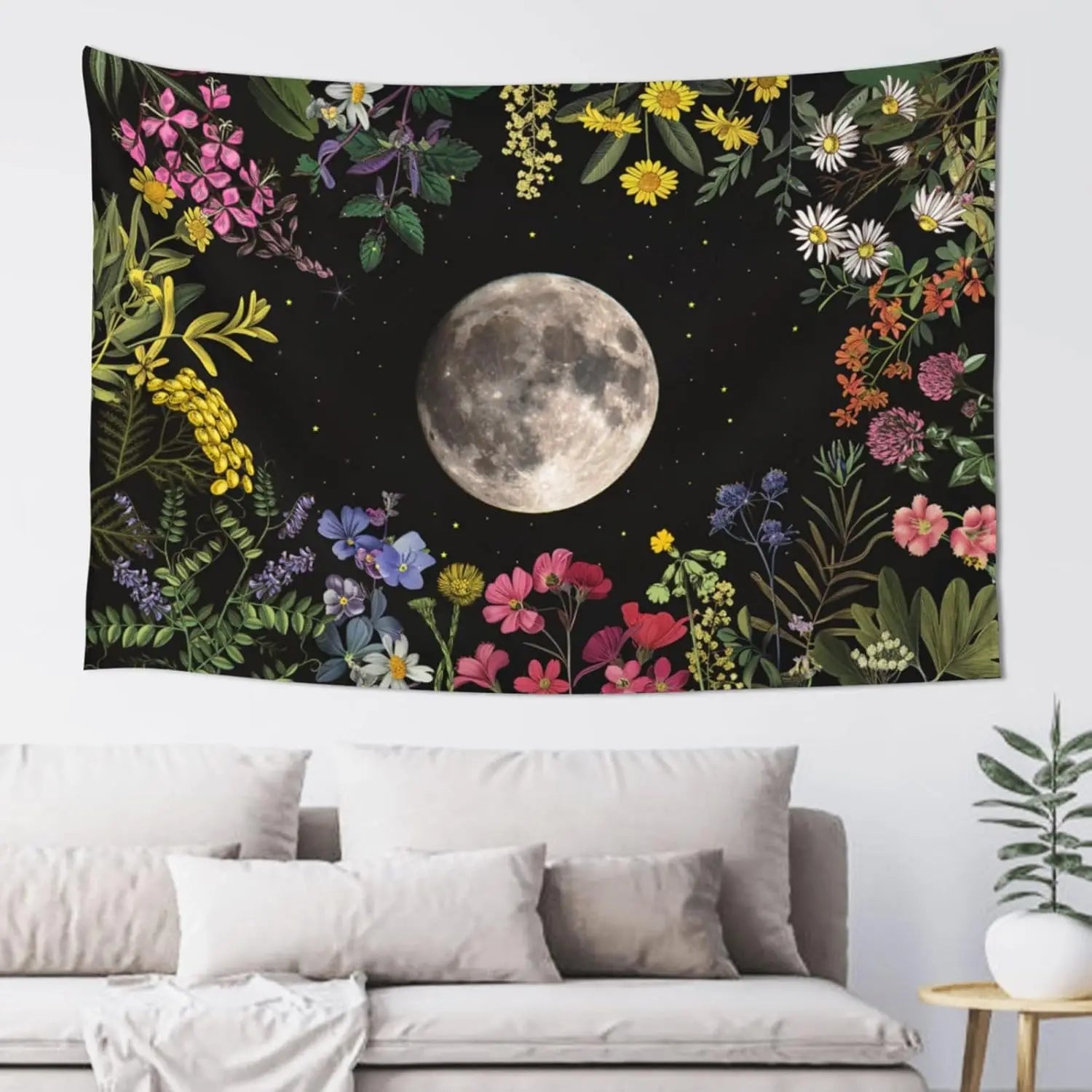 Black & Gold Mandala Wall Tapestry