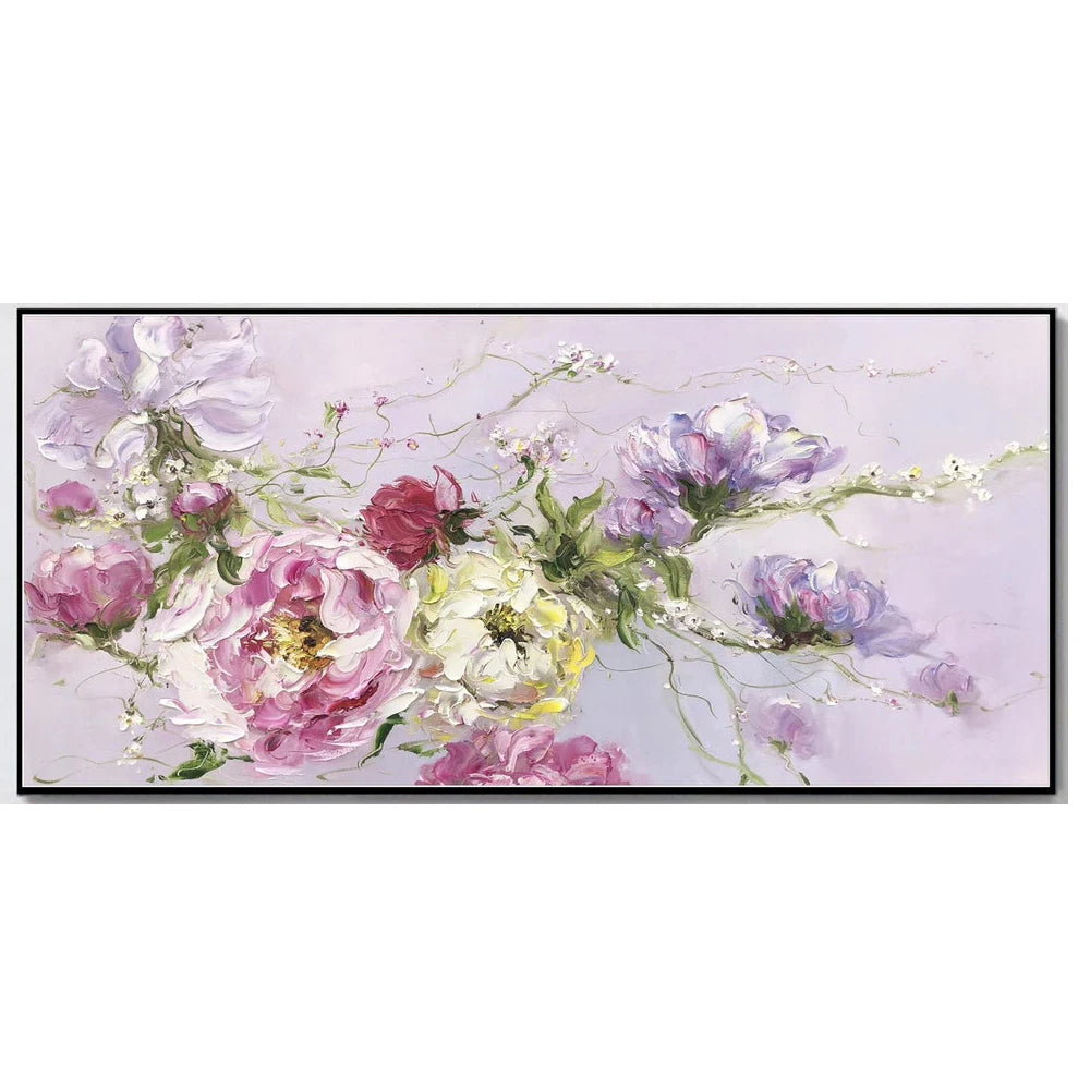 Abstract Flower Landscape Oil Painting