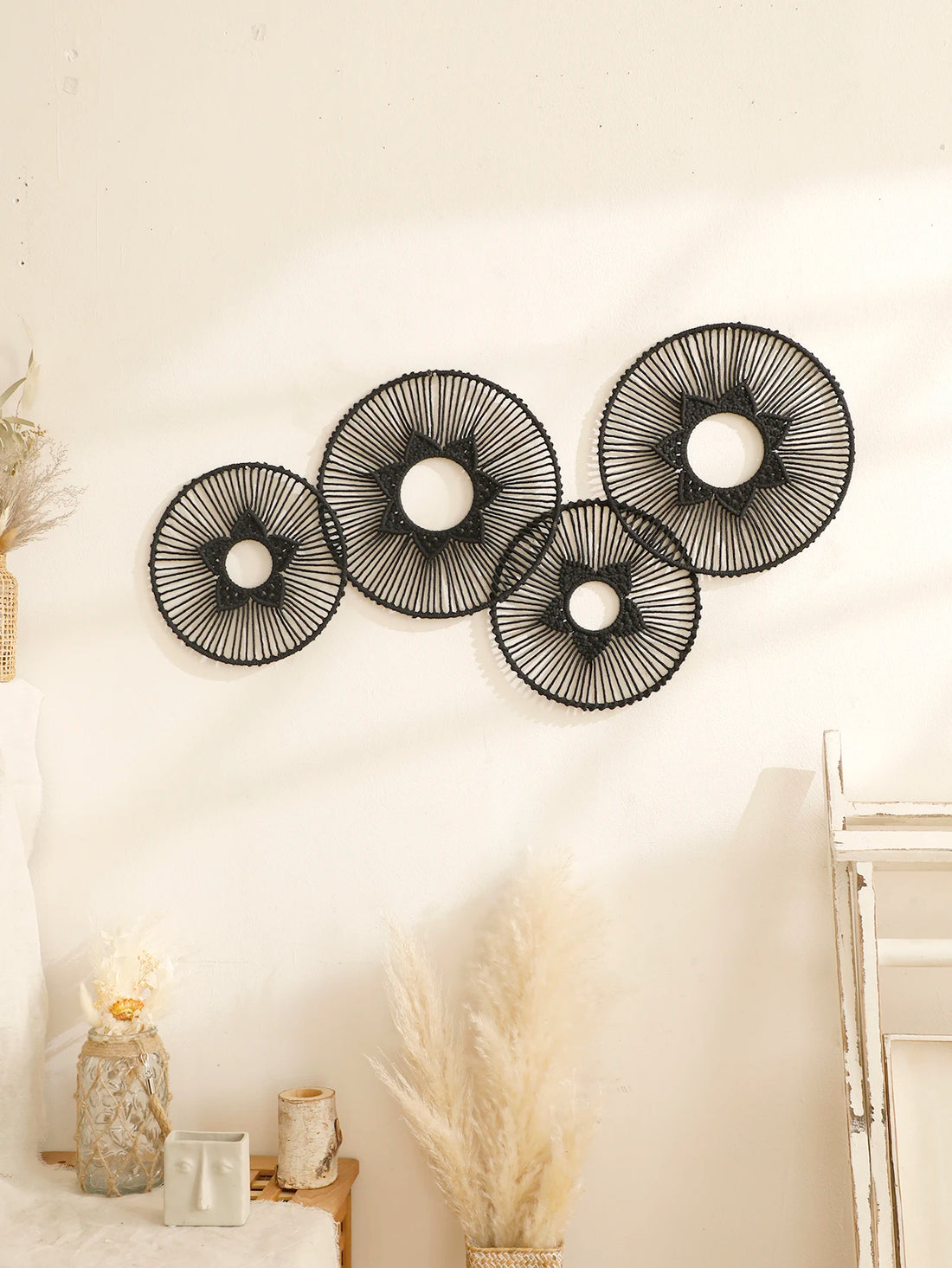 Handwoven Round Macrame Wall Hanging