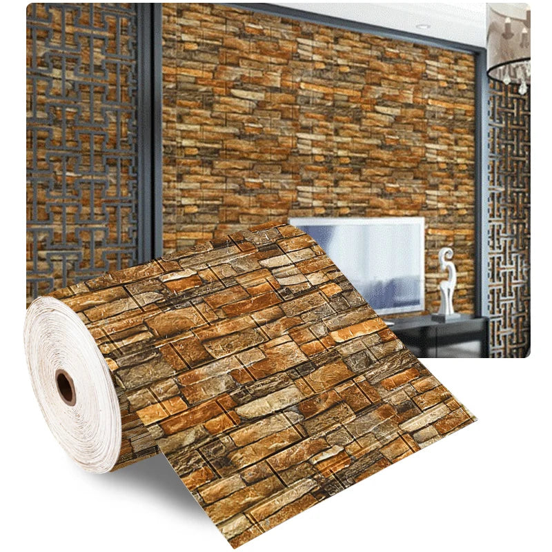 70×100 cm 3D Brick Foam Wall Sticker