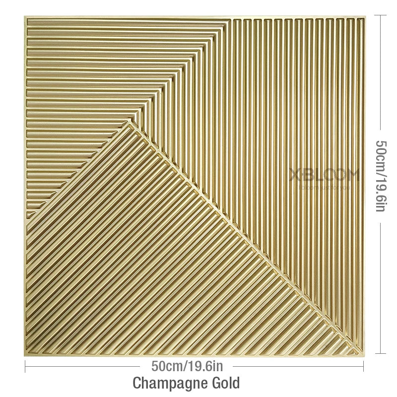 4-Pack 3D Wave PVC Wall Panels