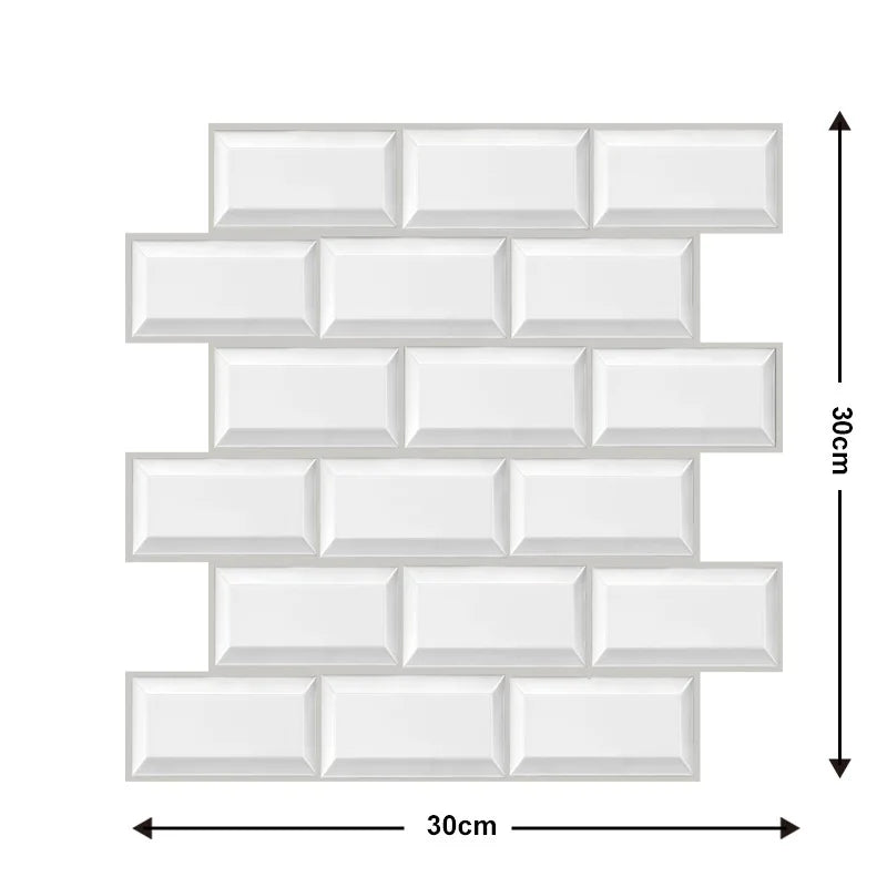 5/10-Pack 3D Brick Wall Panels