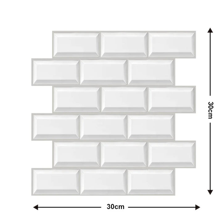 5/10-Pack 3D Brick Wall Panels