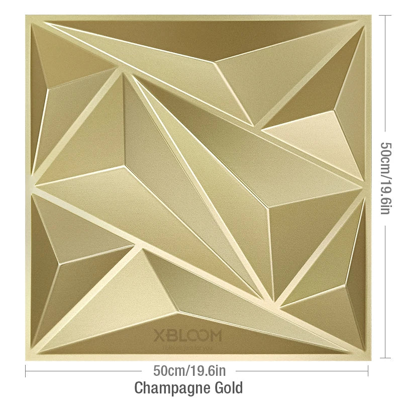 4-Pack 3D Wave PVC Wall Panels