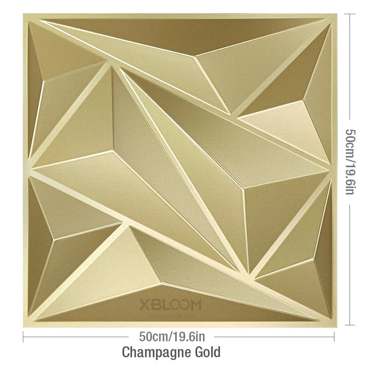 4-Pack 3D Wave PVC Wall Panels