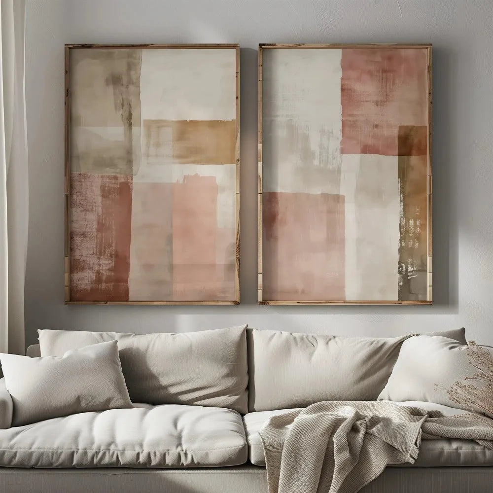 2PCS Wabi Sabi Mountain Canvas Set