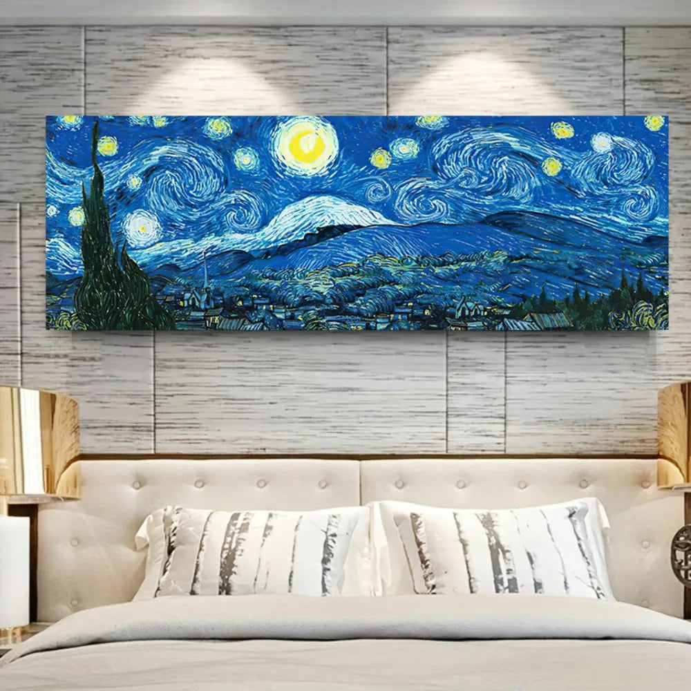 Vibrant “Starry Sky” Abstract Canvas Print