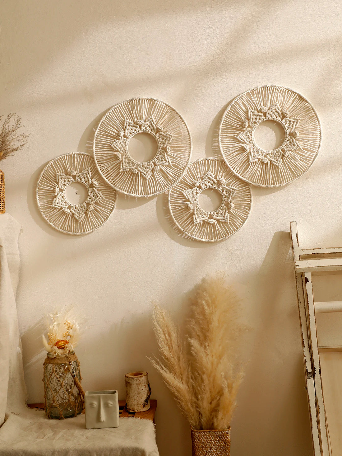 Handwoven Round Macrame Wall Hanging