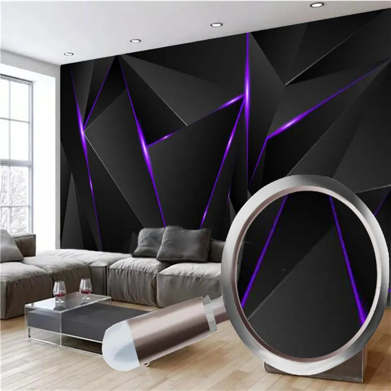3D Black Triangle Wallpaper