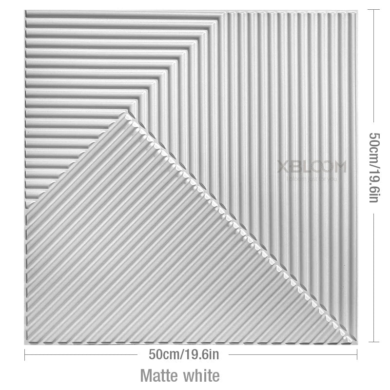 4-Pack 3D Wave PVC Wall Panels