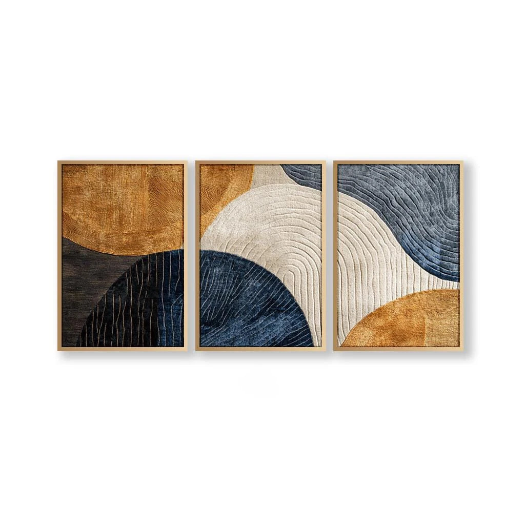 Japandi Triptych Nature Canvas Art Set