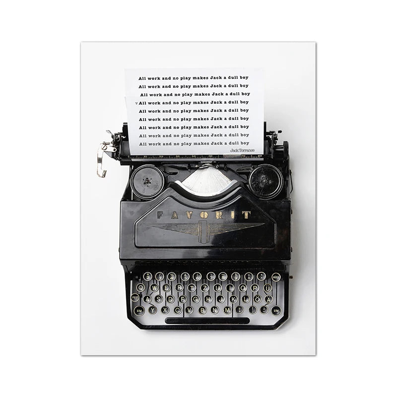 Black & White Movie Star Canvas Poster