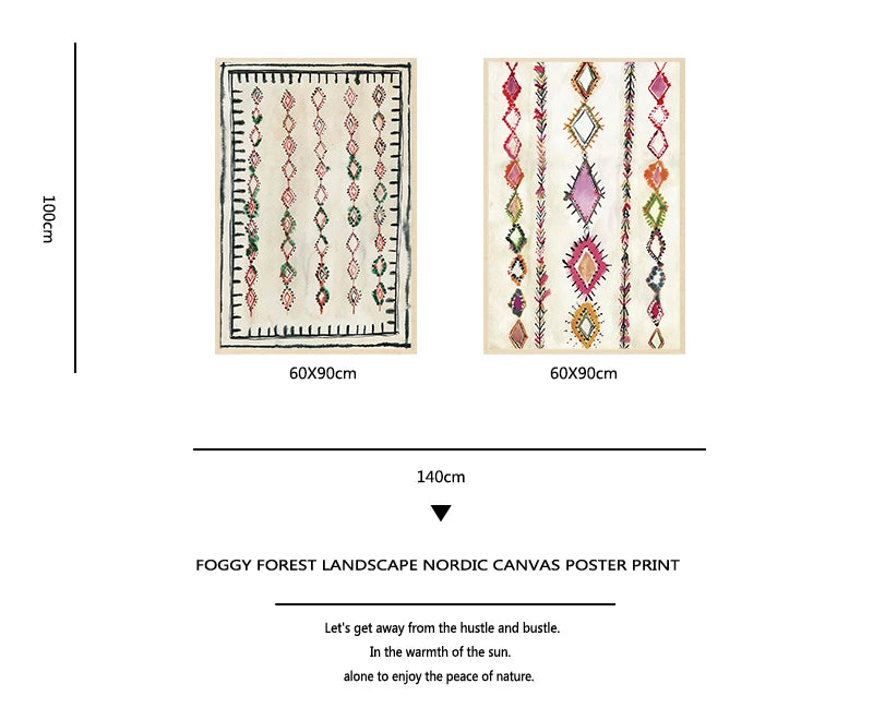 Moroccan Rug Canvas Art