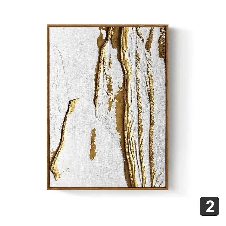 Nordic Gold Abstract Wall Art