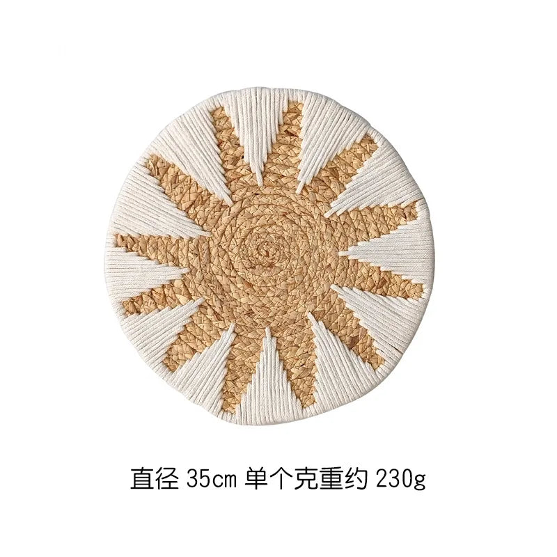 Boho Round Rattan Wall Hanging