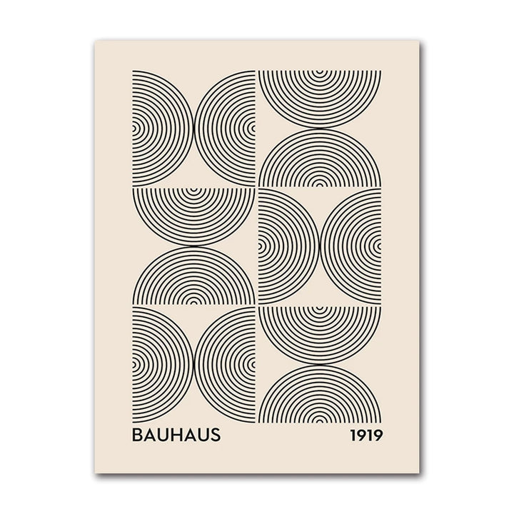 Bauhaus Geometric Canvas Art