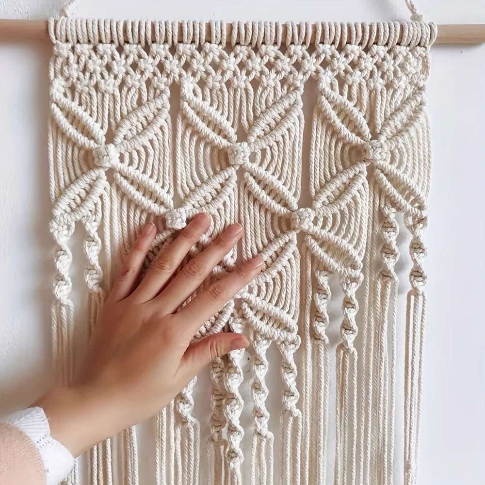 Macrame Wall Hanging Tassel Tapestry