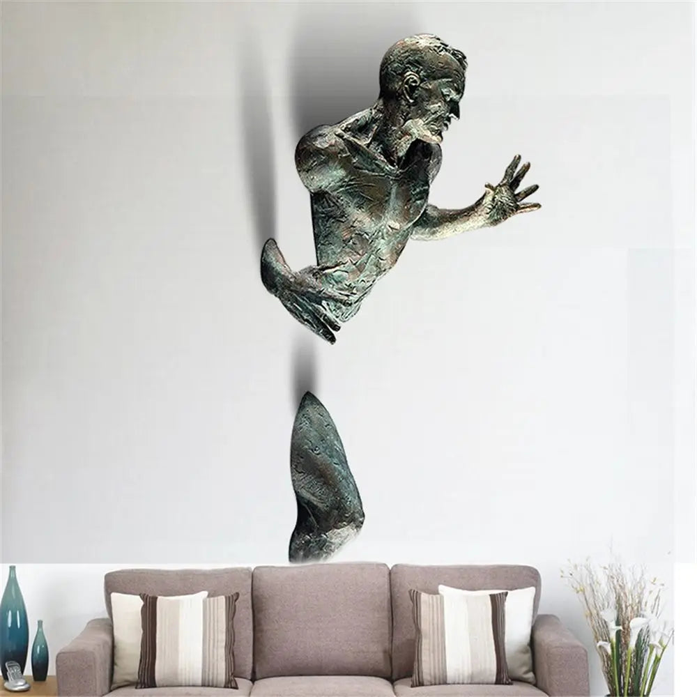 3D Through Wall Abstract Sculpture