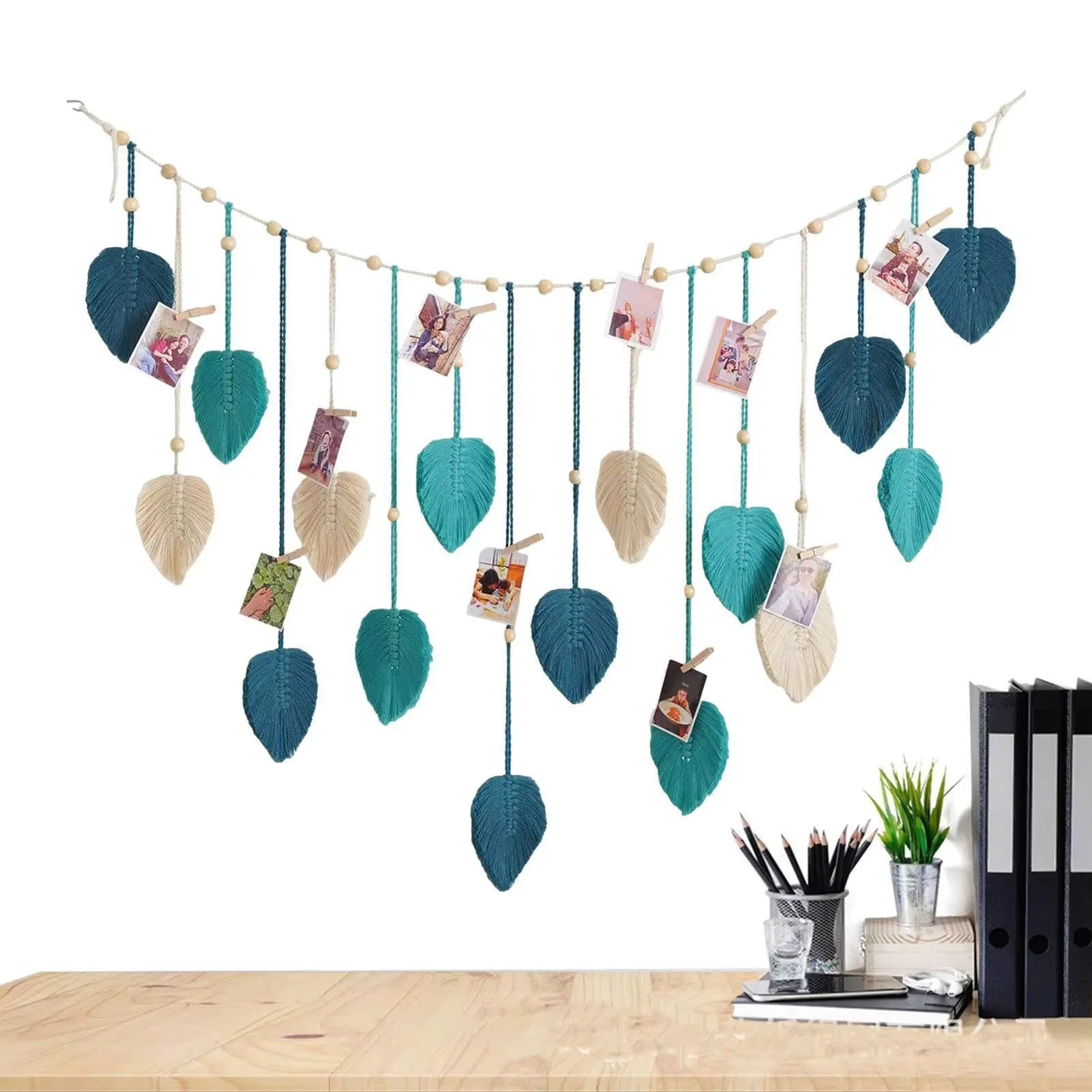Large Leaf Macrame Wall Tapestry