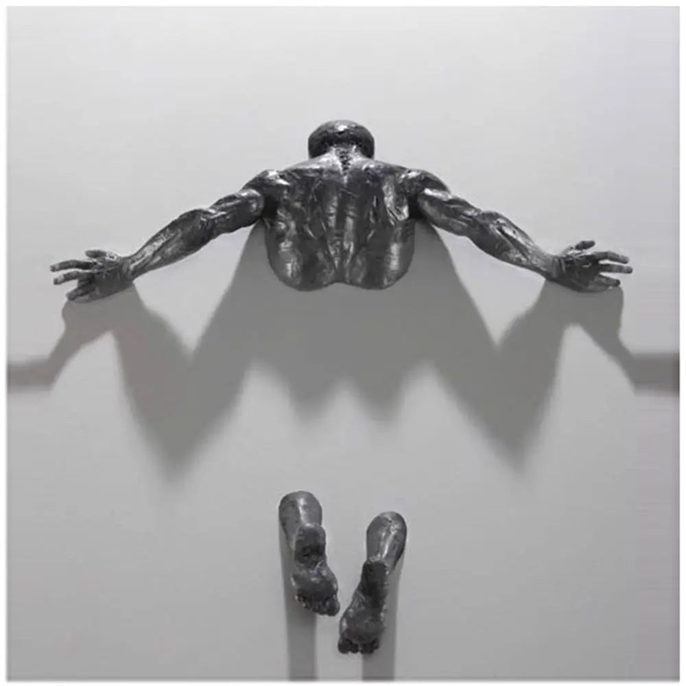 3D Through Wall Abstract Sculpture