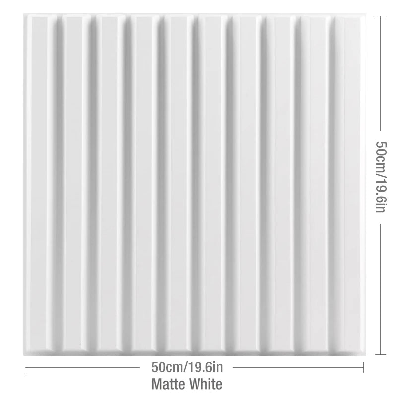 4-Pack 3D Wave PVC Wall Panels