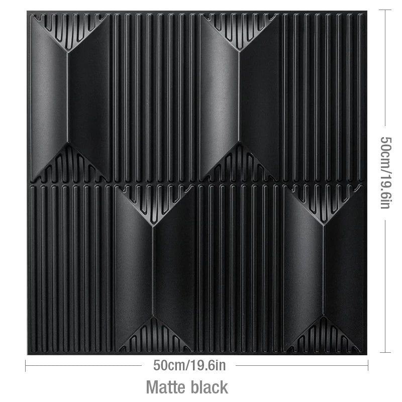 4-Pack 3D Wave PVC Wall Panels