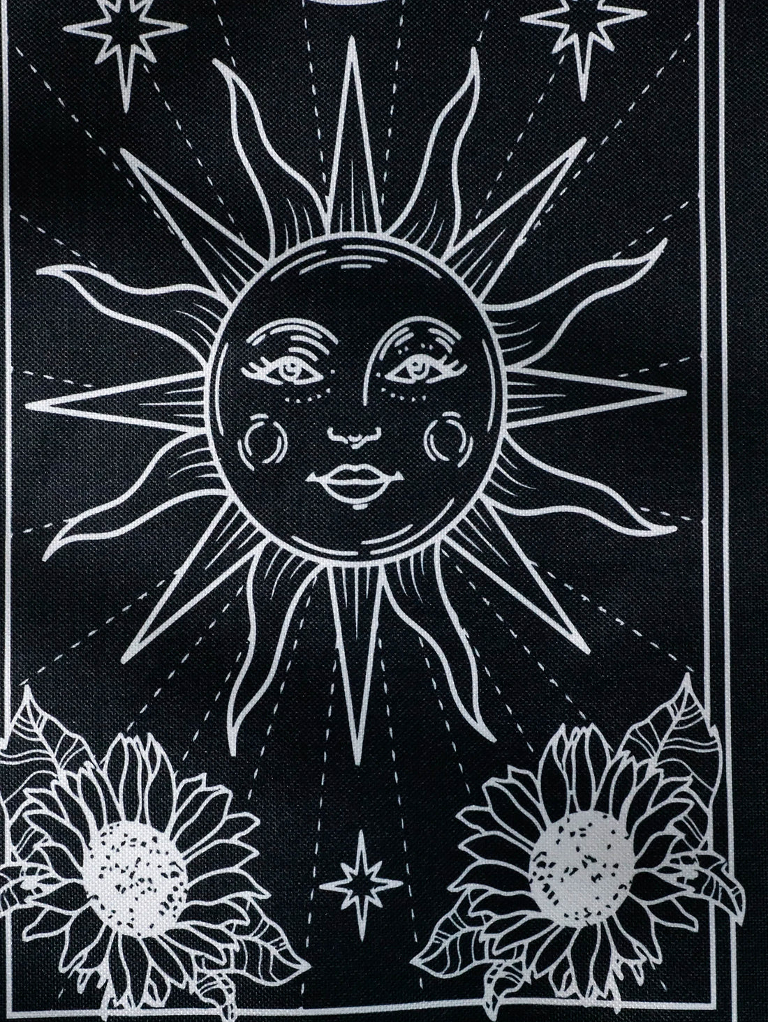 Black Sun & Moon Boho Wall Tapestry
