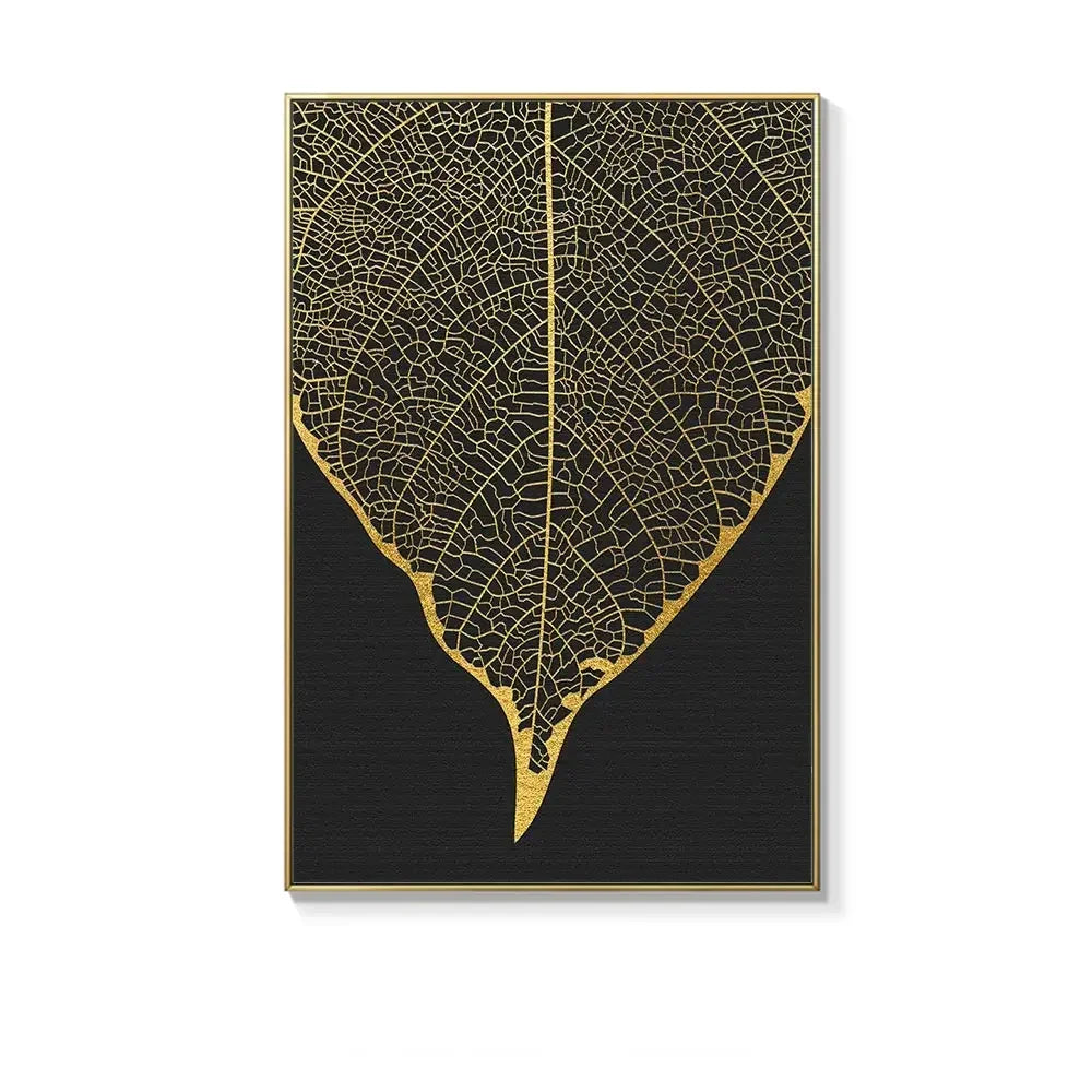 Scandinavian Gold Botanical Wall Art