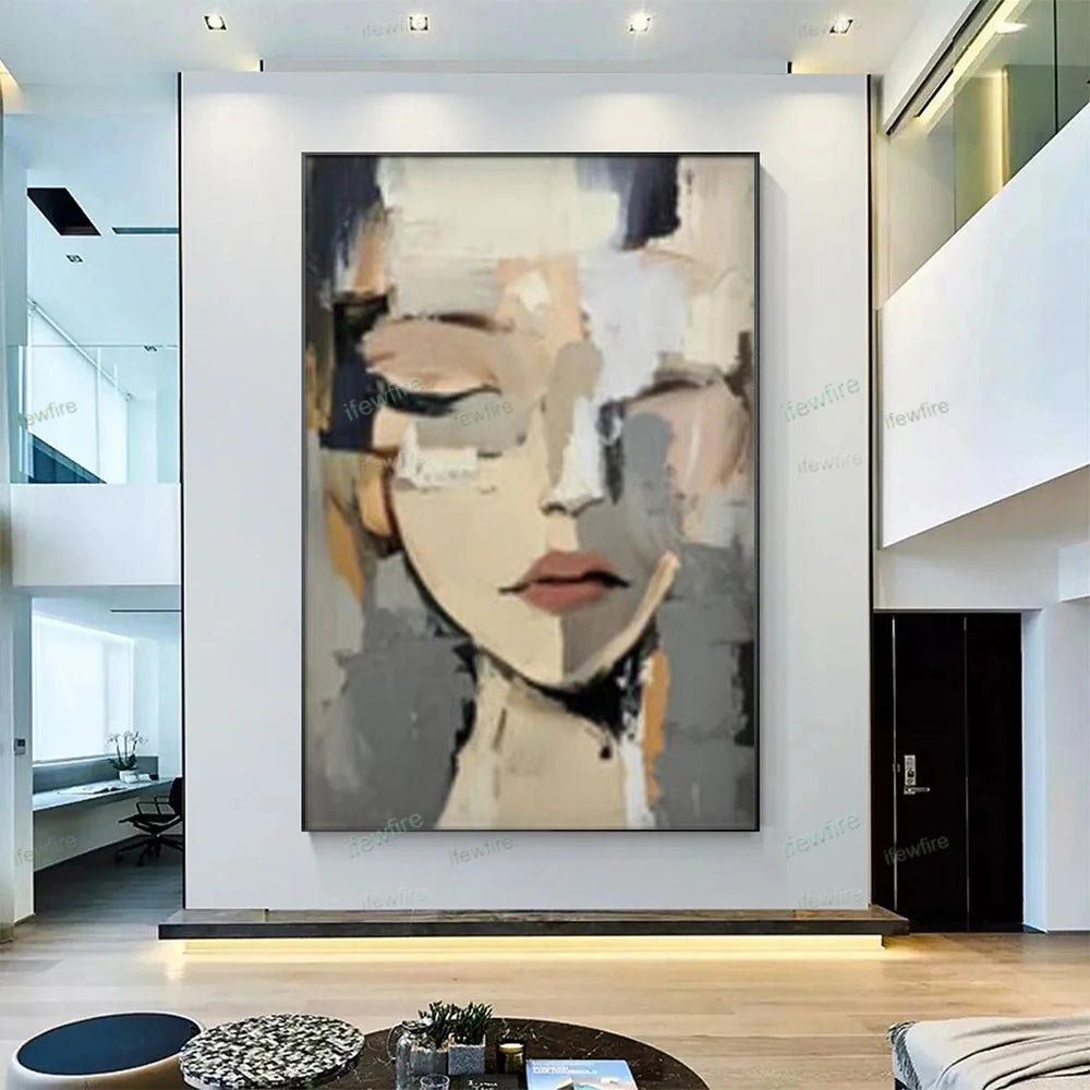 100% Handmade Figure Oil Painting on Canvas