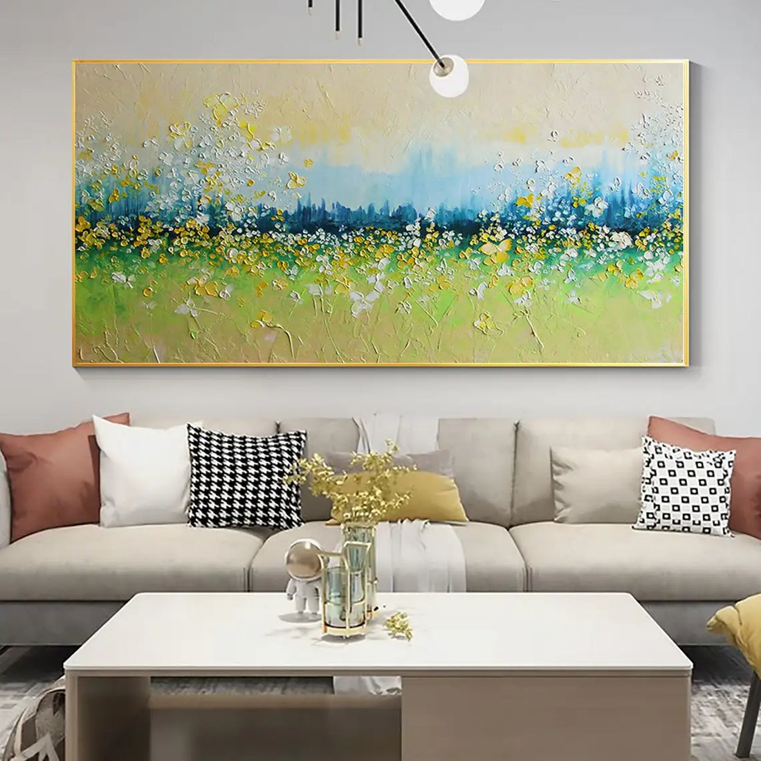 Abstract Flower Landscape Oil Painting
