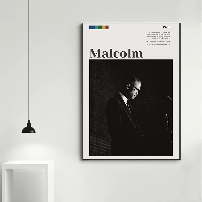 Black & White Portrait Canvas Poster